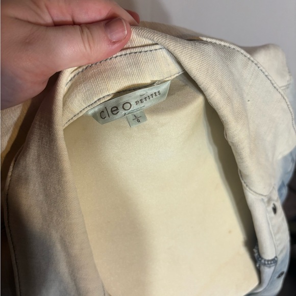 Cleo Blue and White Ombre Denim Jacket - Picture 3 of 8